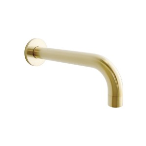 Bloom Wall Spout Brushed Brass